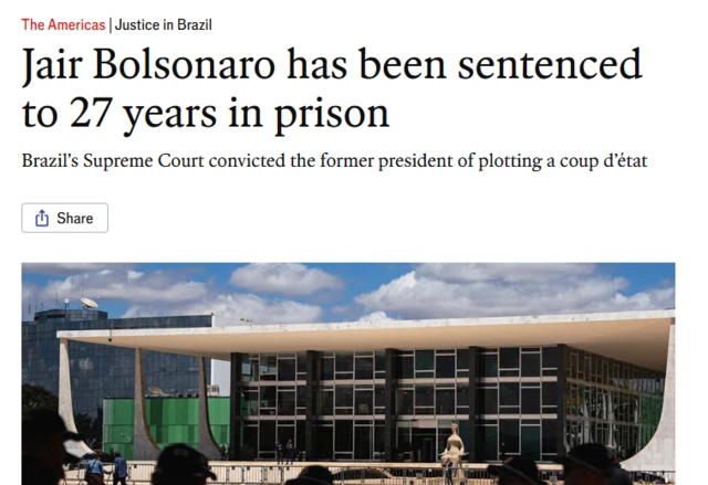 Condenação de Bolsonaro: Repercussão na Imprensa Internacional - Imagem do artigo original
