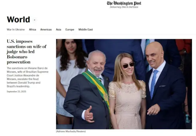 Sanção pela Lei Magnitsky: Esposa de Moraes em Pauta Mundial - Imagem do artigo original