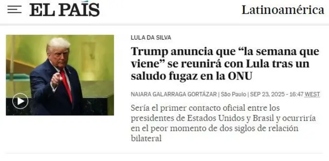 Encontro Lula e Trump na ONU: Repercussão na Mídia Global - Imagem do artigo original