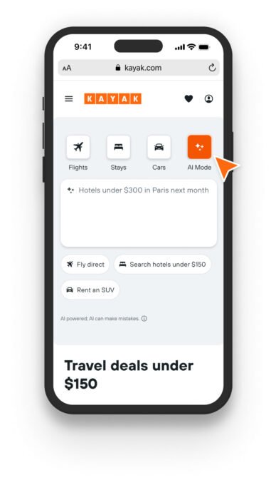 Kayak Lança Modo AI para Viagens com Chatbot Inteligente - Imagem do artigo original
