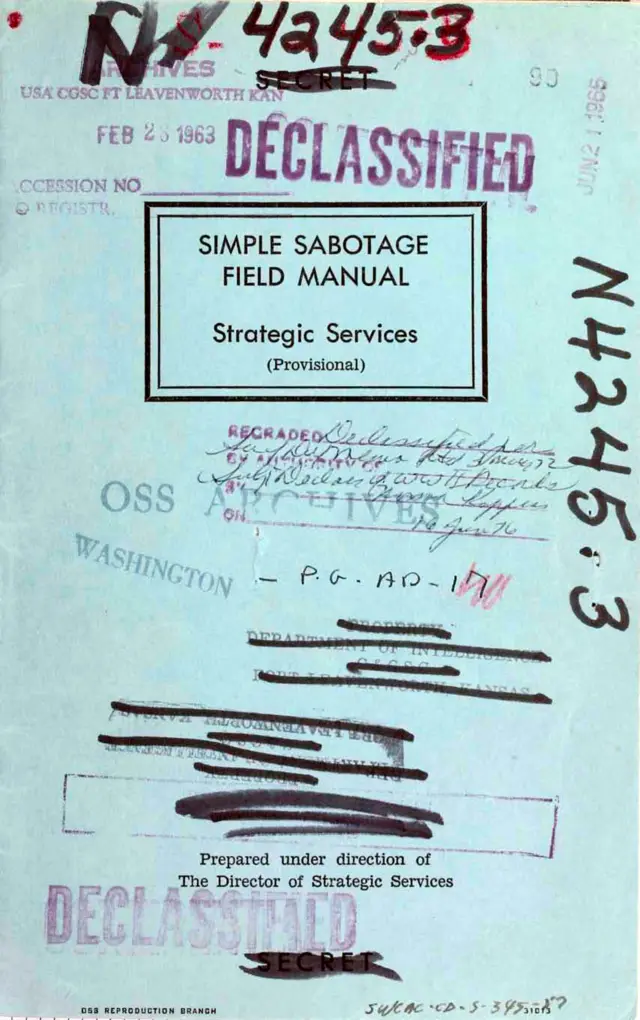 Manual de Sabotagem dos EUA Ensinava Ineficiência na Guerra - Imagem do artigo original