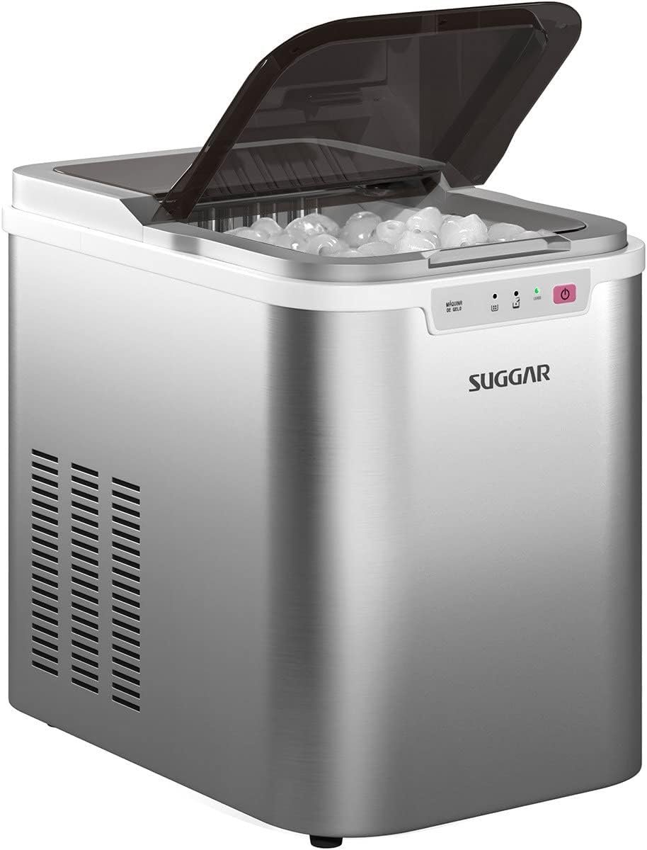 SUGGAR MÁQUINA DE GELO PRATA 110V